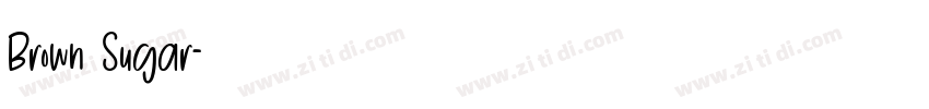 Brown Sugar字体转换